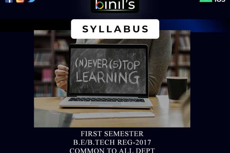 Anna University Syllabus BE First Semester