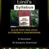 Automobile 3rd Sem Reg-13 Syllabus