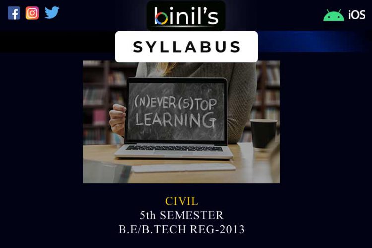 Anna University reg-13 Civil 5th Sem Syllabus