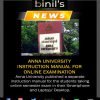 Anna University User Instruction Manual