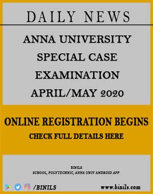 Anna University Special Case Examination