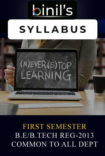 BE First sem Reg-13 syllabus