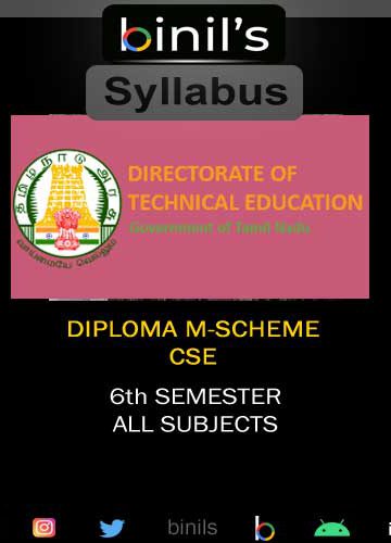 Diploma M ScheDiploma M Scheme 6th Sem CSE Syllabus