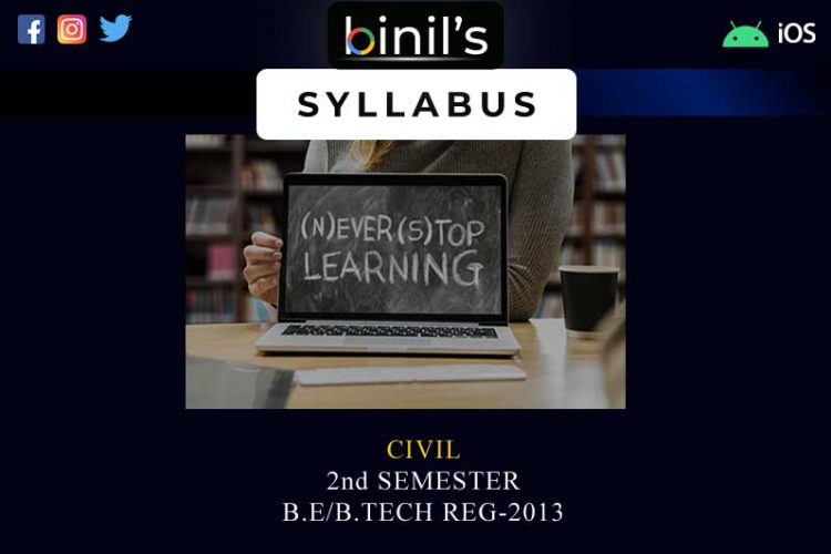 Civil 2nd Sem Reg-13 Syllabus