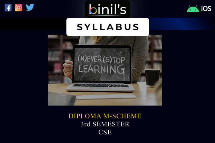 Diploma M Scheme 3rd Sem CSE Syllabus