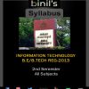 IT Syllabus 2nd Sem Reg-13