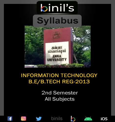 IT Syllabus 2nd Sem Reg-13