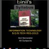 IT Syllabus 3rd Sem