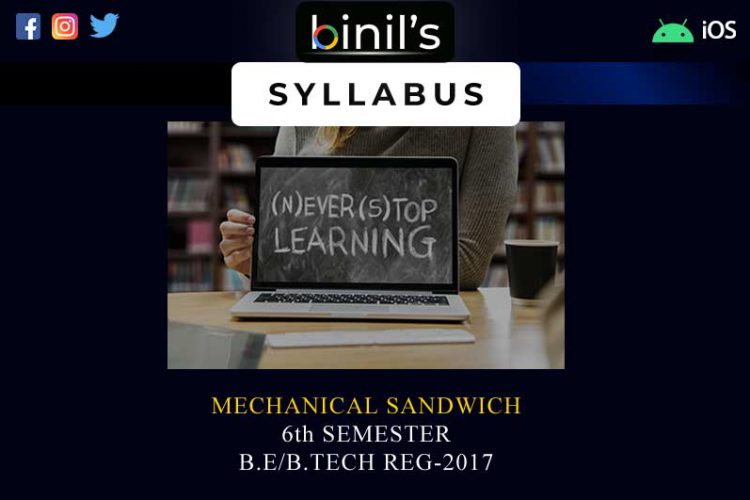 Mechanical Sandwich Reg-17, 6th sem syllabus