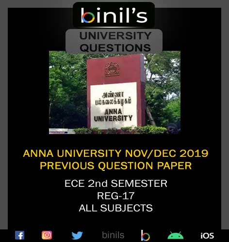 ECE 2nd Sem Nov/Dec 2019 old question papers