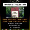 anna university aeronautical engg 3rd sem april/may 2019 regulation 2017