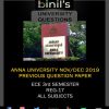 Anna University 3rd sem nov/dec 2019 question paper