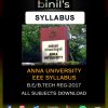 Anna University EEE Reg-17 Syllabus