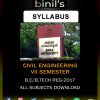 Civil Engineering Reg-17 Syllabus 7th sem