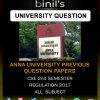 anna university previous question papers for CSE 2nd sem 2017