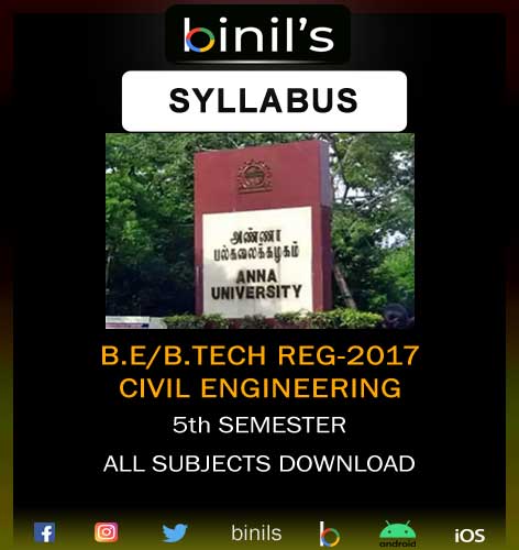 Anna University Civil reg-17 5th sem syllabus