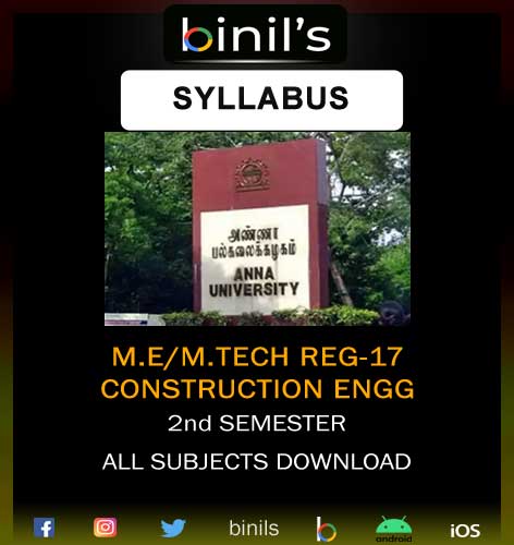 Construction Engg 2nd Sem Syllabus