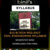 Civil Engineering Reg-17 Syllabus