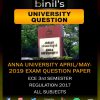 Anna University question papers 2017 for ECE april/may 2019