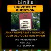 anna university old question paper Nov/Dec 2019 4th semester