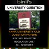 anna university EEE 3rd sem old question papers reg 2017