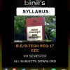 EEE 8th Sem Reg-17 Syllabus