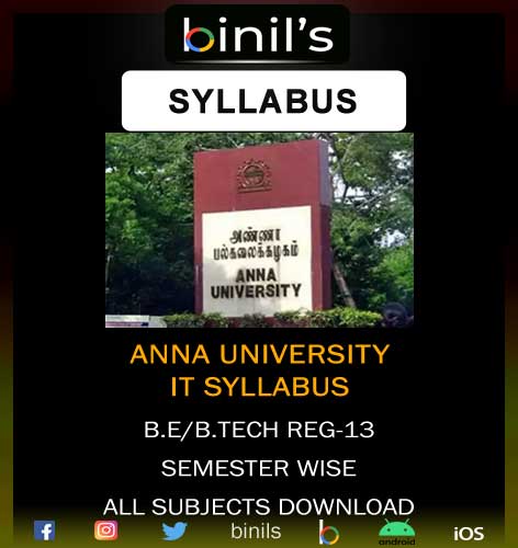 Anna University IT Syllabus Reg-13