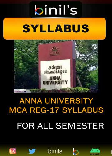 Anna University MCA Reg-17 Syllabus