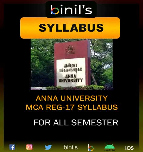 Anna University MCA Reg-17 Syllabus