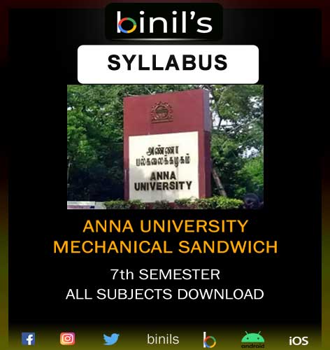 Mechanical sandwich reg-17 syllabus 7th sem