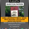 Anna University 4th sem Mechanical sandwich question paper Nov/Dec 19 Regulation 2017