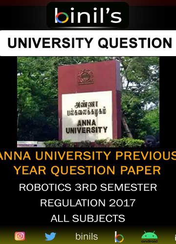 anna university robotics previous year question papers 3rd sem regulation 2017