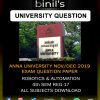 anna university ROBOTICS Engineering Question Papers 4th sem nov/dec 2019 regulation 2017