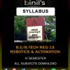 Robotics Engineering Syllabus