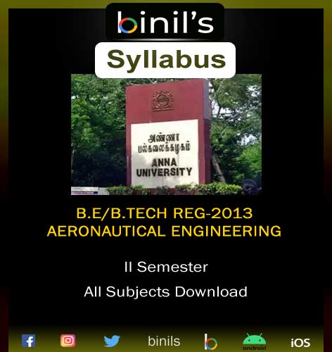 Aeronautical Engg Reg-13 Syllabus