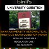 anna university previous year question paper for aero all semester regulation 2017