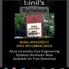 Anna University Civil Reg-13 Syllabus