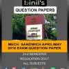 Anna University Mechanical sandwich Engg Question Paper pdf 2nd sem regulation 2017