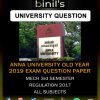 anna university mechanical 3rd sem old question papers