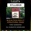 Anna University Structural Engg Syllabus 1st sem