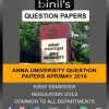 Anna University 1st Sem Previous Year Question Paper Apr/May 2018