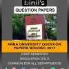 Anna university BE 1st sem reg-13 Nov/Dec 2017