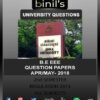 Electrical and electronics Engineering 1st year Question Papers Apr/May 18