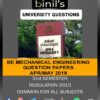 Anna University Mechanical Question Papers 2nd Semester April/May 19