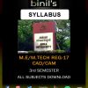 Anna University 3rd Sem ME CAD/CAM Syllabus 2017