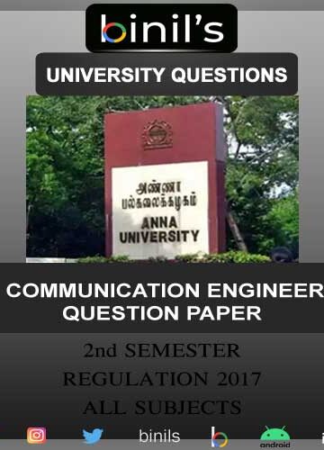 Anna University Communication Engg important question for 2nd sem R-17