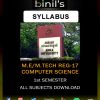 First Sem Computer Science Syllabus Reg-17