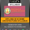 Diploma M Scheme Architecture Syllabus