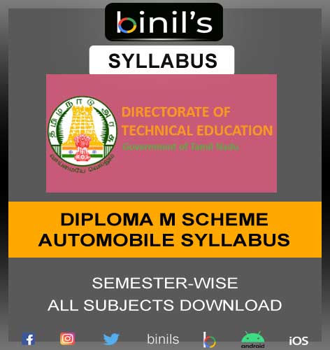 Diploma M Scheme Automobile Syllabus