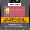 Diploma M Scheme Mechanical Engineering Syllabus